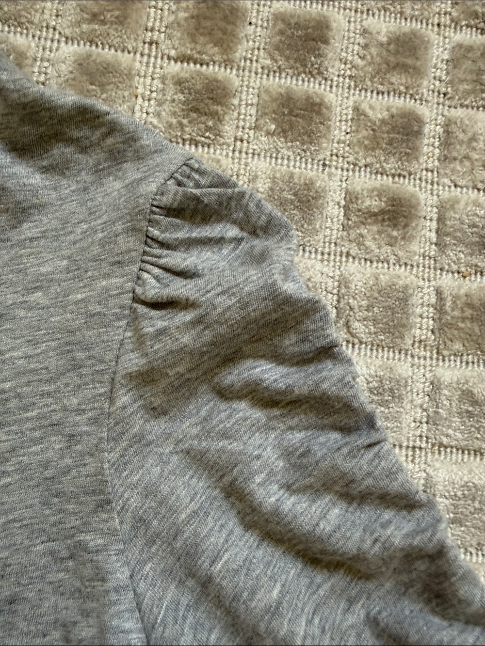 Veronica Beard Waldorf Tee Shirt XS Heather Gray 100% Pima Cotton - Picture 6 of 9